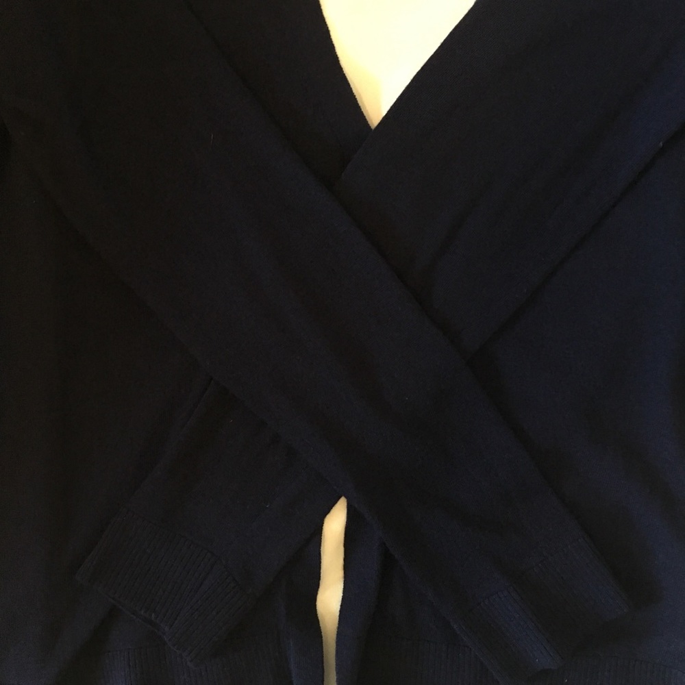 Anne Klein Navy Blue & Ivory Sweater - Picture 5 of 6